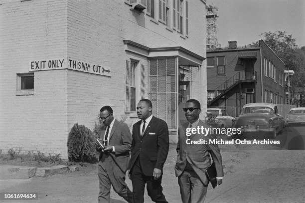 Civil rights activist Martin Luther King Jr. Visits Birmingham, Alabama, during the Birmingham campaign, 22nd October 1963.