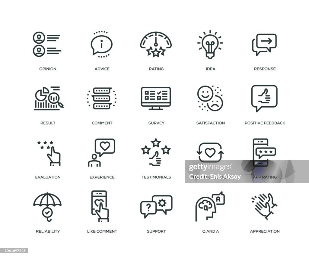 Feedback Icons - Line Series