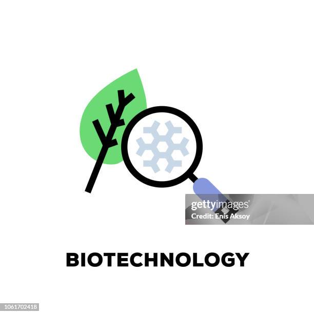 biotechnology line icon - conservation scientist stock illustrations