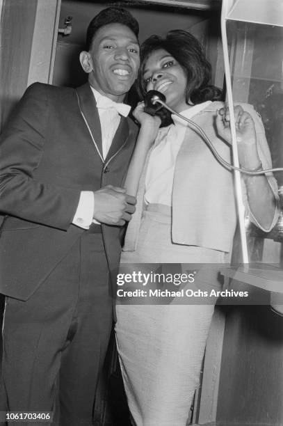 American soul singer Bobby Byrd with singer Anna King , 1964. That year, they recorded the song 'Baby, Baby, Baby' together.