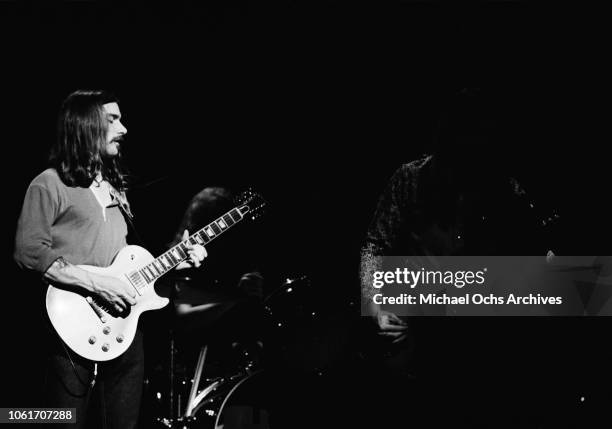 Singer and musician Dickey Betts of American rock group The Allman Brothers Band performs at the last night at Fillmore East, a nightclub on Second...