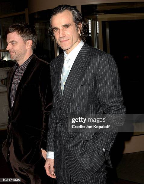 Actor Daniel Day-Lewis arrives to The 33rd Annual Los Angeles Film Critics Awards at the InterContinental Hotel on January 12, 2008 in Century City,...