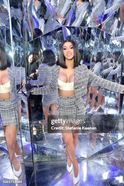 Cardi B attends the Fashion Nova x Cardi B Collaboration Launch Event at Boulevard3 on November 14, 2018 in Hollywood, California.