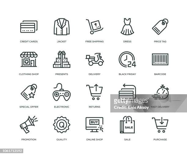 black friday icons - line serie - tag stock-grafiken, -clipart, -cartoons und -symbole