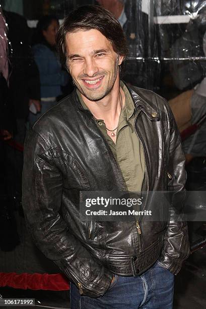 Actor Olivier Martinez arrives to the industry screening for "American Gangster" at the Arclight on October 29, 2007 in Hollywood, California.