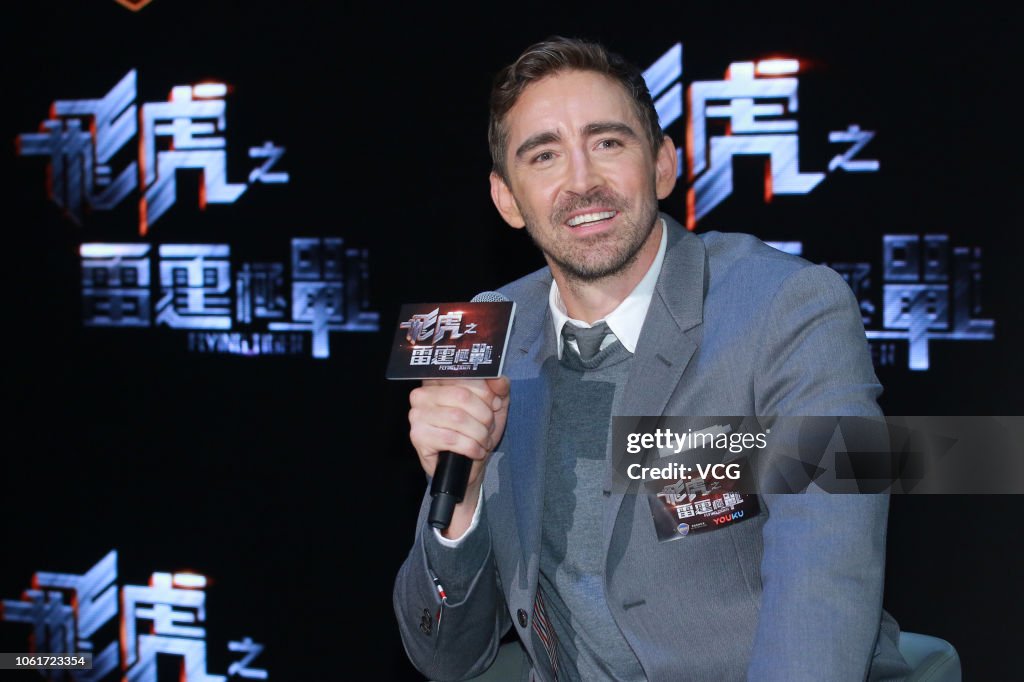 Lee Pace Attends 'Flying Tiger' Press Conference In Hong Kong