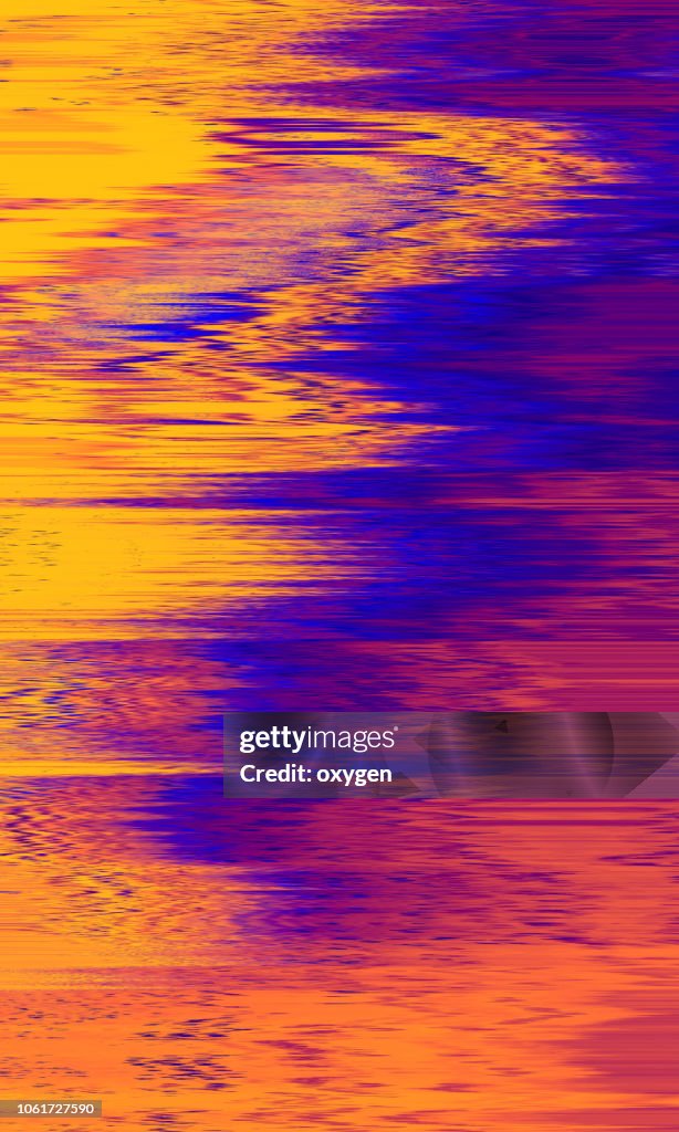 Abstract Digital Pixel Noise Glitch Error Damage