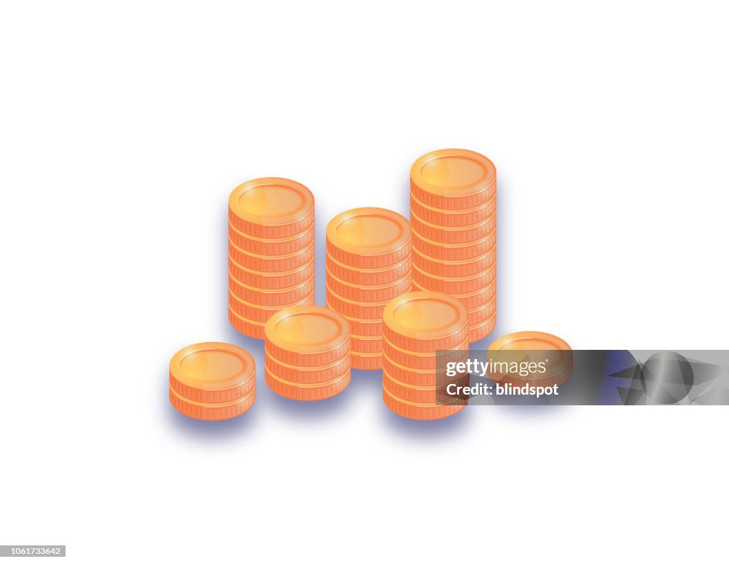 Coin Stack High-Res Vector Graphic - Getty Images