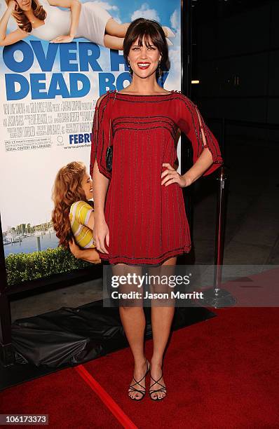 Sarah Lancaster arrives at "Over Her Dead Body" Los Angeles premiere at the ArcLight Hollywood Theatre on January 29, 2008 in Hollywood, California.