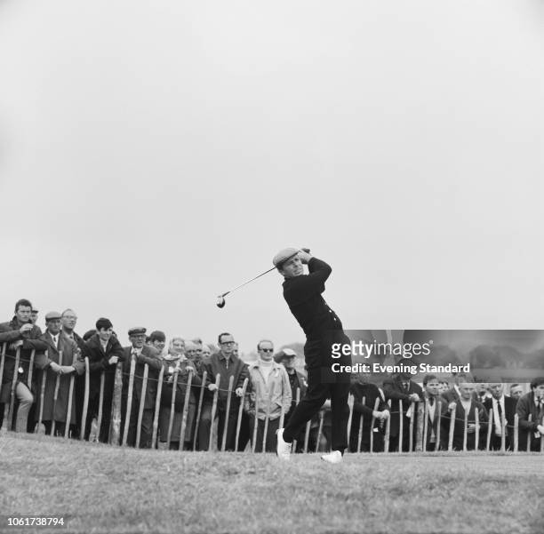 South African golfer Gary Player in action at the 97th Open Championship at Carnoustie Golf Links, Angus, Scotland, 10th-13th July 1968.