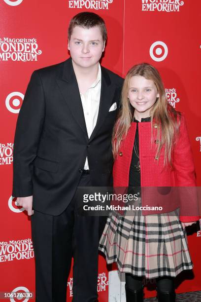 Actors Spencer Breslin and Abigail Breslin attend "Mr. Magorium's Wonder Emporium" premiere at the DGA Theater on November 11, 2007 in New York City.