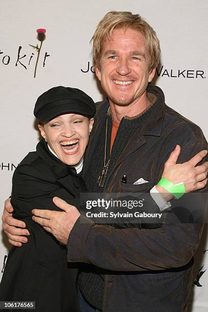 Cari Modine and Matthew Modine during Johnnie Walker Dressed to Kilt 2007 - Arrivals and Fashion Show at Capitale at 130 Bowery in New York City, New...