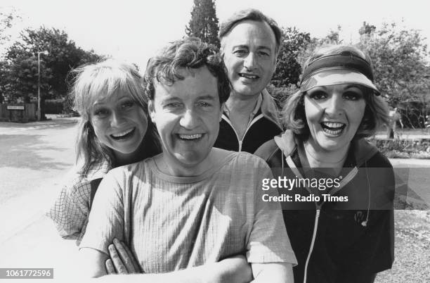 Portrait of actors Felicity Kendal, Richard Briers, Paul Eddington and Penelope Keith, photographed for Radio Times in connection with the television...
