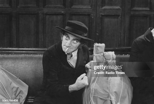 Actor Marty Feldman in a band scene from the television series 'A Speight of Marty', July 29th 1973.