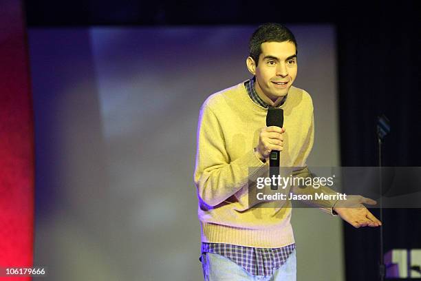 Comedian Brett Weinbach on stage during The Andy Kaufman Award at HBO & AEG Live's "The Comedy Festival" 2007 at Caesars Palace on November 16, 2007...