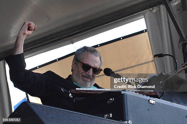 Donald Fagen of Steely Dan during 38th Annual New Orleans Jazz & Heritage Festival Presented by Shell - Steely Dan at New Orleans Fairgrounds in New...