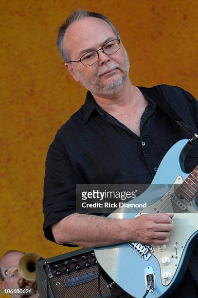 Walter Becker of Steely Dan during 38th Annual New Orleans Jazz & Heritage Festival Presented by Shell - Steely Dan at New Orleans Fairgrounds in New...