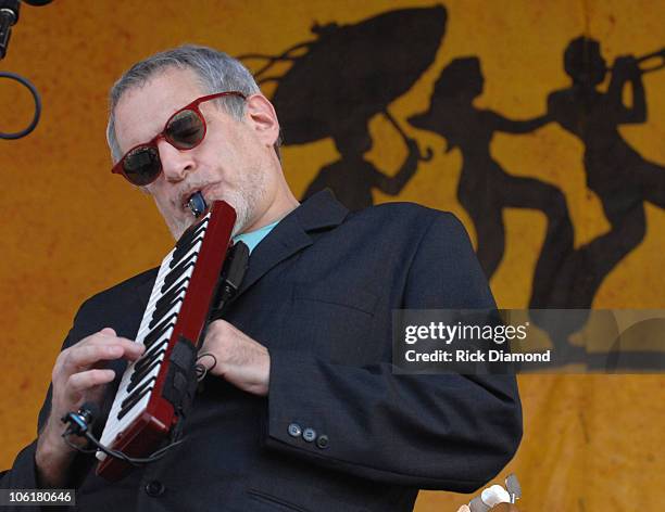 Donald Fagen of Steely Dan during 38th Annual New Orleans Jazz & Heritage Festival Presented by Shell - Steely Dan at New Orleans Fairgrounds in New...