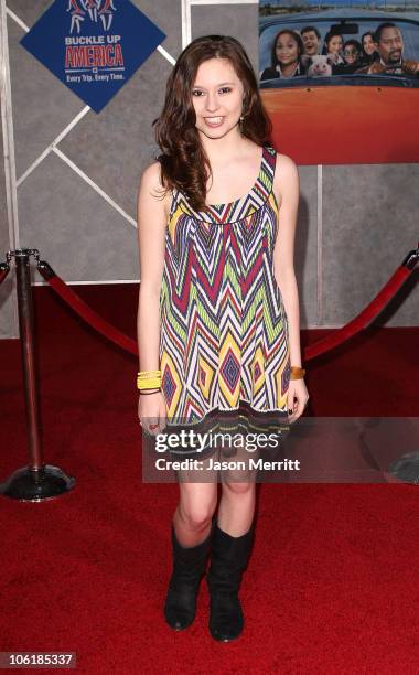 Jillian Clare attends the premiere of Walt Disney Pictures' 'College Road Trip' at the El Capitan Theatre on March 3, 2008 in Hollywood, California.