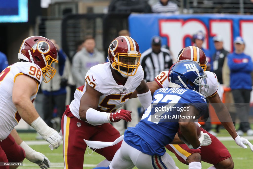 Washington Redskins v New York Giants