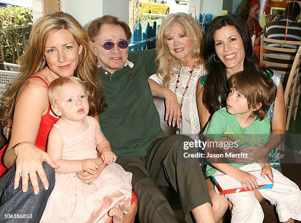 Joely Fisher, Eddie Fisher, Connie Stevens, and Tricia Leigh Fisher with family