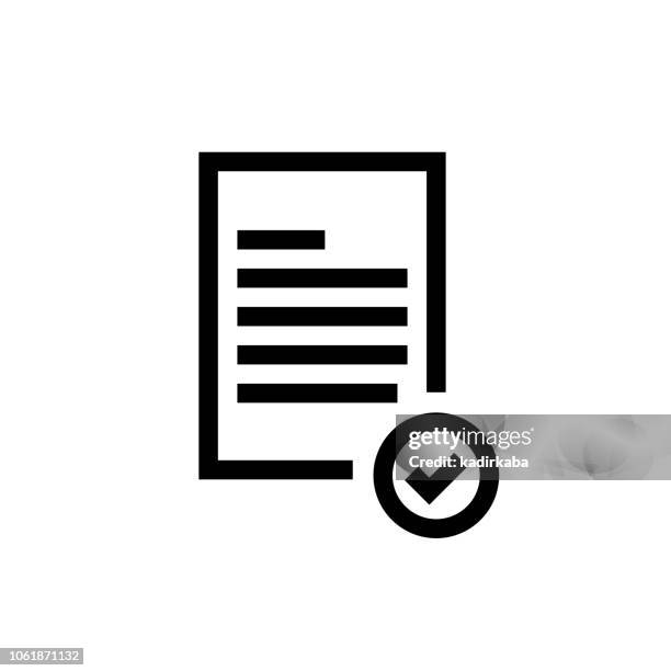 approval line icon - law firm background stock illustrations