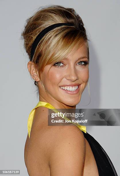 Actress Katie Cassidy arrives at the Conde Nast Media Group Presents 2007 Movies Rock at the Kodak Theatre on December 2, 2007 in Hollywood,...