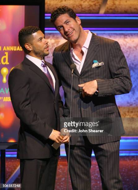 Wilson Cruz and Eduardo Xol during 18th Annual GLAAD Media Awards - Los Angeles - Show at Kodak Theater in Los Angeles, California, United States.