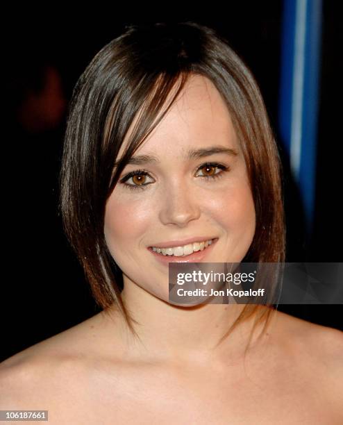 Actress Ellen Page arrives at the Los Angeles premiere "Juno" at the Mann Village Theater on December 3, 2007 in Westwood, California.