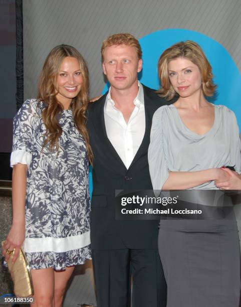 Moon Bloodgood, Damian McKidd and Gretchen Egolf during NBC 2007-2008 Primetime Preview Red Carpeti Upfronts - Arrivals at Radio City Music Hall in...