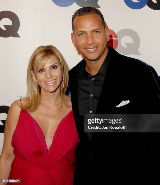 Major league baseball player Alex Rodriguez and wife Cynthia Scurtis arrive at GQ Celebrates 2007 "Men Of The Year" at the Chateau Marmont Hotel on...