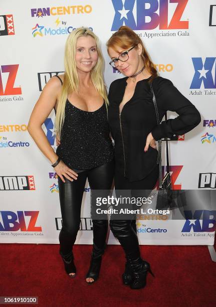Christy Stevens and Penny Pax arrive for XBIZ: Rise - Adult Talent Appreciation Gala held at Exchange LA on November 14, 2018 in Los Angeles,...