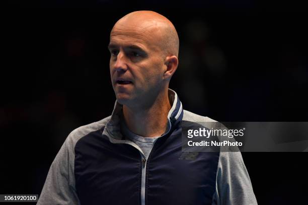 Ivan Ljubicic is pictured during Day Five of the Nitto ATP Finals at The O2 Arena on November 15, 2018 in London, England.
