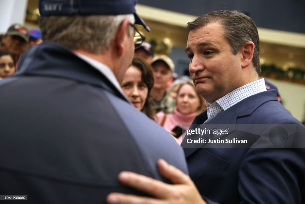 Sen. Ted Cruz (R-TX) Holds Get Out The Vote Bus Tour Rally In Amarillo, Texas