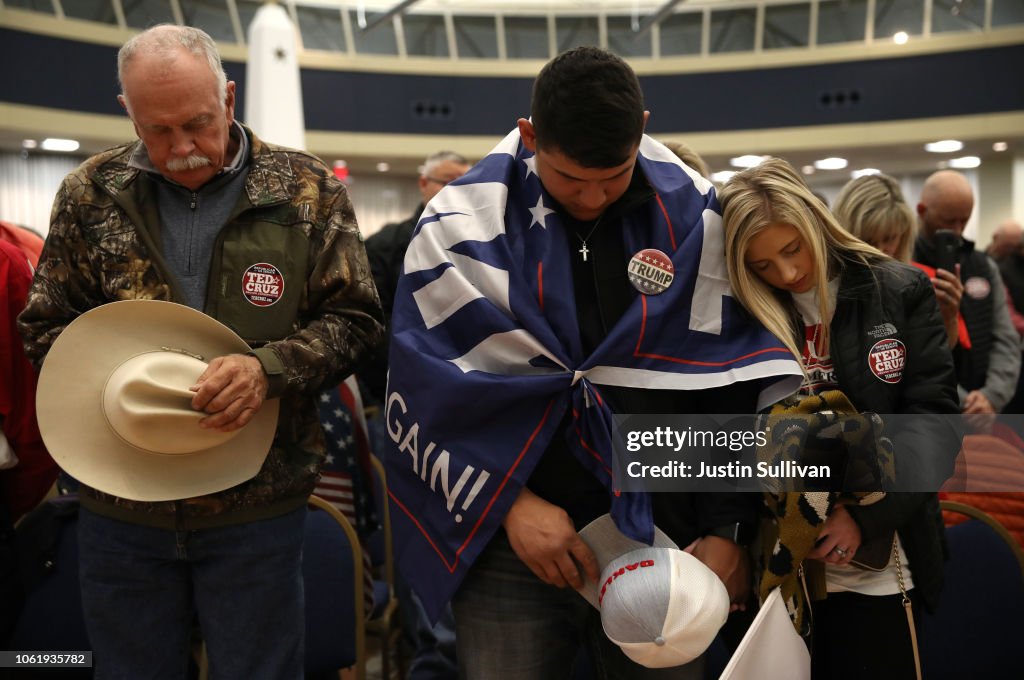 Sen. Ted Cruz (R-TX) Holds Get Out The Vote Bus Tour Rally In Amarillo, Texas