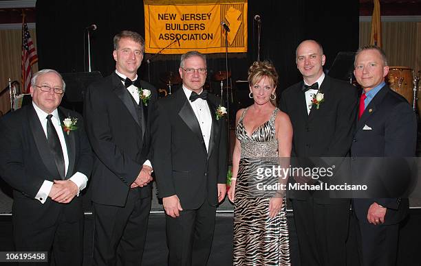 Treasurer Michael Karmatz, 2008/2009 NJBA VP Thomas Critelli, Dominick Paragano, NJBA Associate VP Kelly Zuccarelli, Howard Van Natta and Senator...