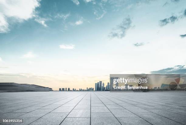 urban skyline background,suzhou - floor perspective stock-fotos und bilder