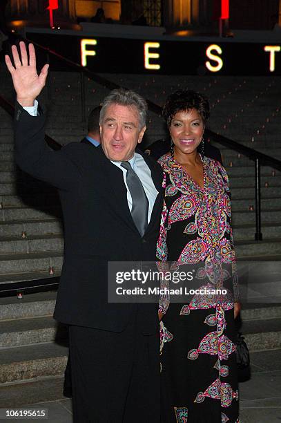 Co-founder of the Tribeca Film Festival/actor Robert De Niro and wife Grace Hightower attend the 7th Annual Tribeca Film Festival Vanity Fair Party...