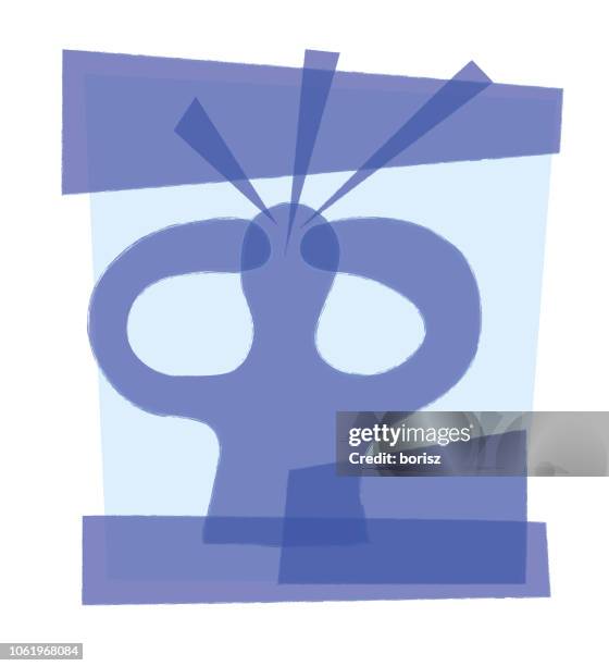 headache - person-with-headache-and-clip-art stock illustrations