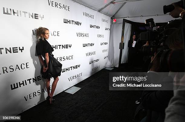 Allegra Versace attends the Whitney Museum of American Art's gala and studio party at the Whitney Museum of American Art on October 20, 2008 in New...