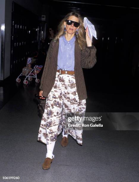 Lindsay Wagner during Lindsay Wagner Sighting at LAX - November 6, 1992 at Los Angeles International Airport in Los Angeles, California, United...