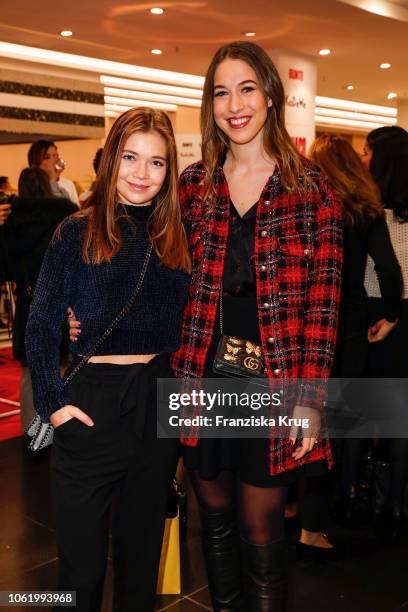 Farina Flebbe and Alana Siegel during the Monaco, Baby! Goes 030 - BUNTE At KaDeWe Berlin on November 15, 2018 in Berlin, Germany.