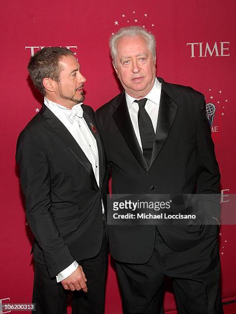 Actor Robert Downey Jr. And Robert Downey Sr. Attend Time's "100 Most Influential People In The World" Gala at Jazz at Lincoln Center in New York...