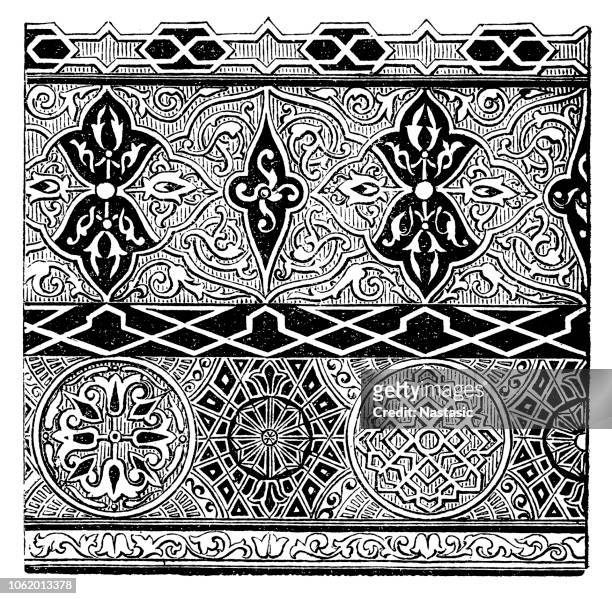 persian ornament - arabic ornament stock illustrations