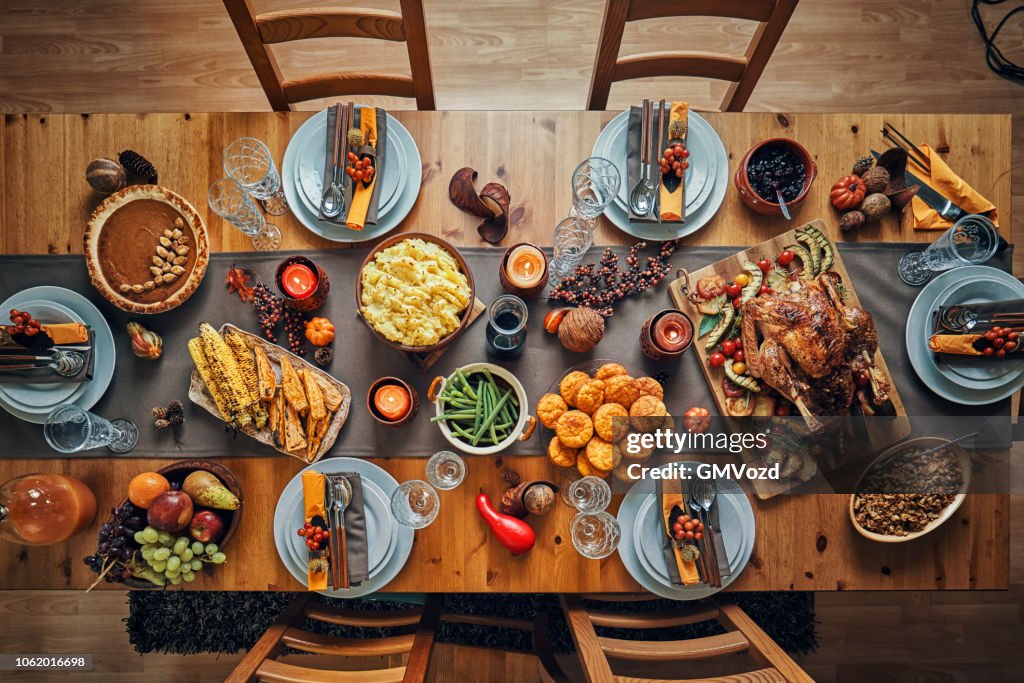 Traditional Holiday Stuffed Turkey Dinner