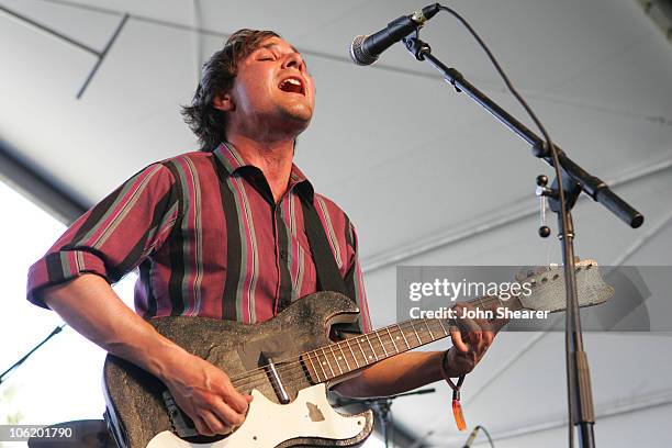 Daniel Rossen of Grizzly Bear during 2007 Coachella Valley Music and Arts Festival - Day 3 at Empire Polo Field in Indio, California, United States.