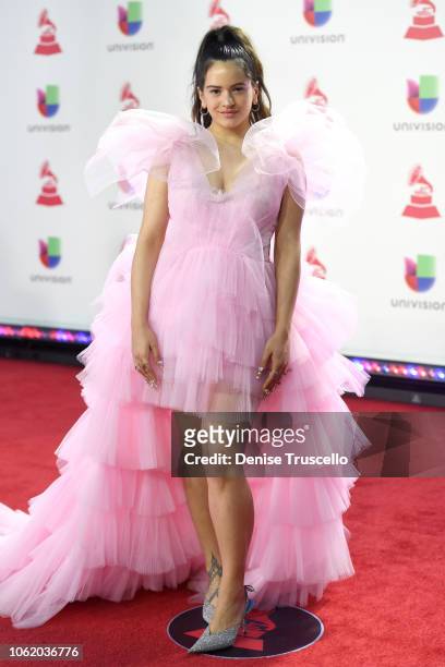 Rosalia attends the 19th annual Latin GRAMMY Awards at MGM Grand Garden Arena on November 15, 2018 in Las Vegas, Nevada.
