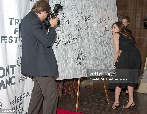 Thos Robinson and Emmy Rossum during The Montblanc De La Culture Awards at Angel Orensanz Foundation Center for the Arts in New York City, New York,...