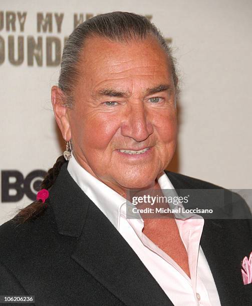 August Schellenberg during The World Premiere of HBO Film's "Bury My Heart at Wounded Knee" - Arrivals at American Museum of Natural History in New...