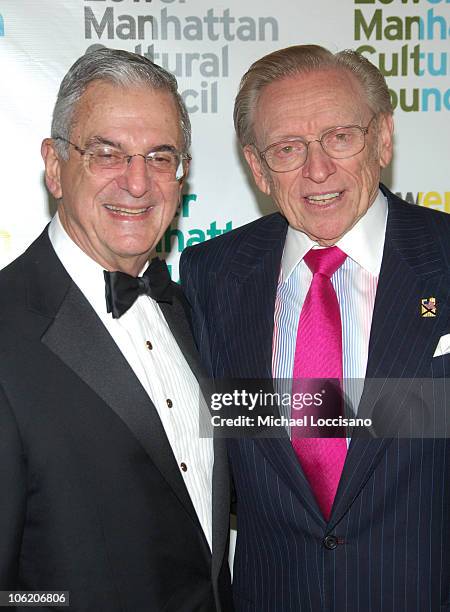 Howard J. Rubenstein, Founder, Rubenstein Associates, and Larry Silverstein